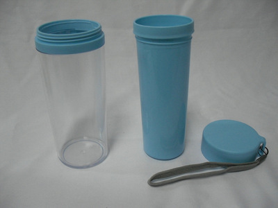 【【廠家直銷】雙層塑料杯 廣告塑料杯 簡約大方 雙層塑料隨手杯】價格,廠家,圖片,杯子,深圳市康爾萊杯業(yè)-